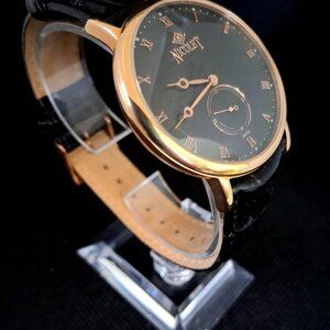 Rare Nicolet Roman Sub Second Dial Swiss Men's Watch